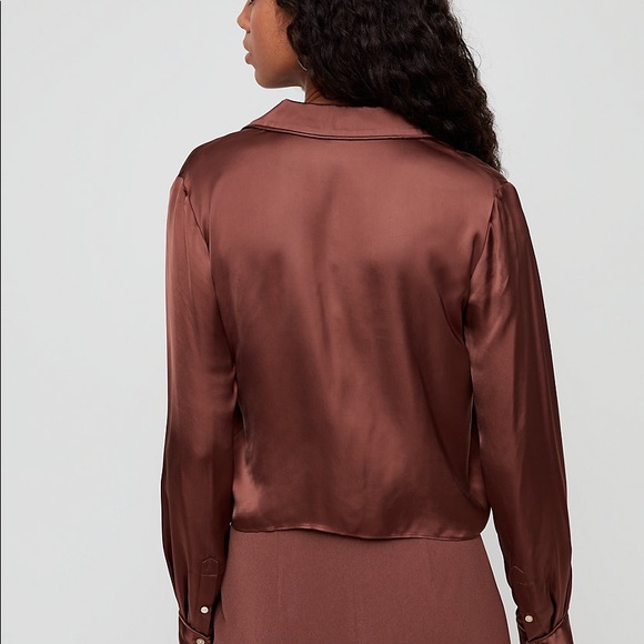 Wilfred Tie Front Blouse - Picture 10 of 12